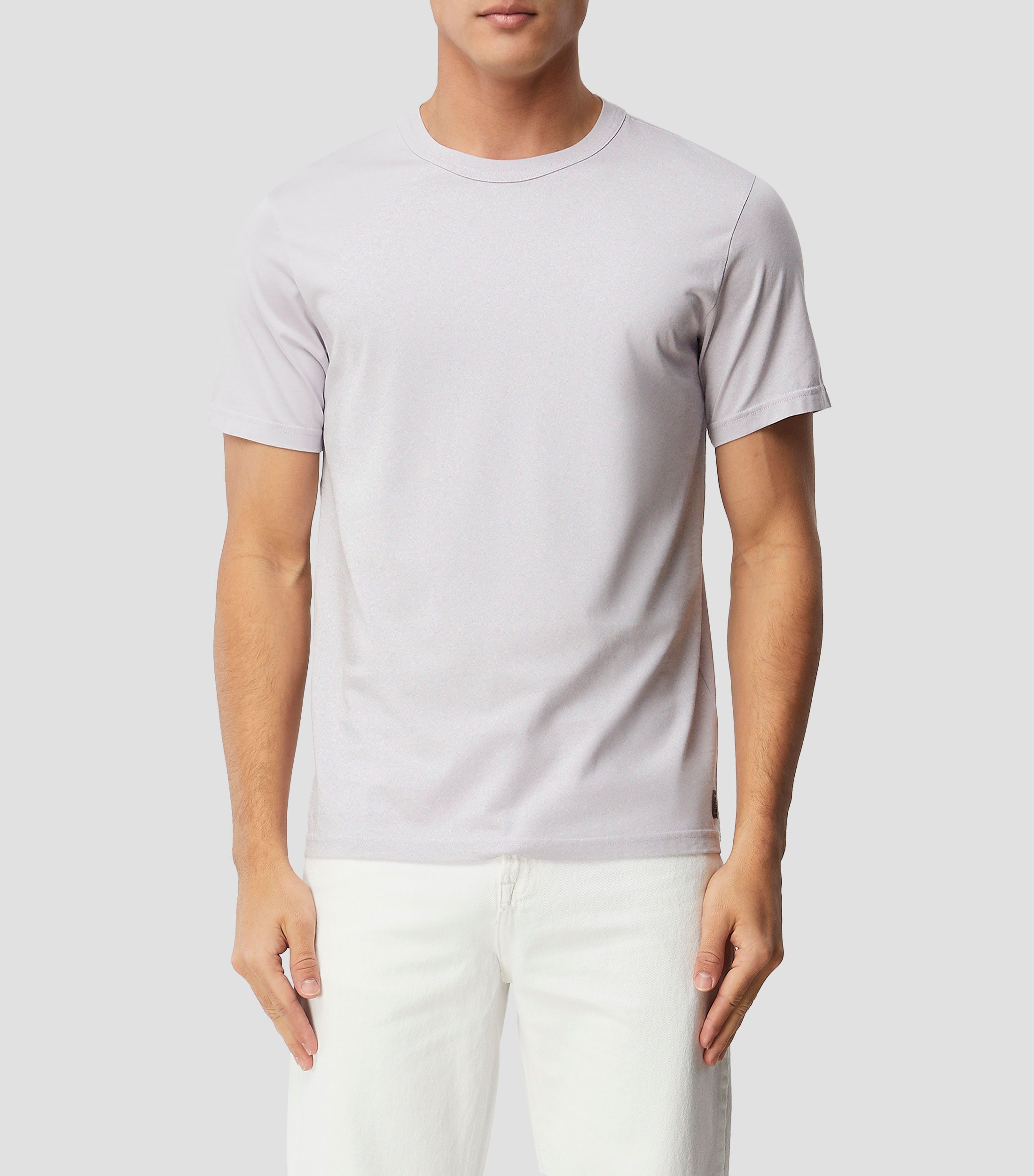 Playera cuello redondo manga corta lisa Hombre